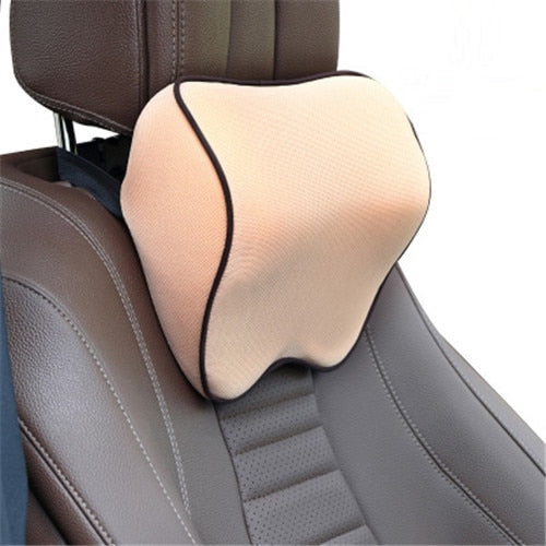 Car Neck Support Pillow – Memory Foam Headrest Cushion