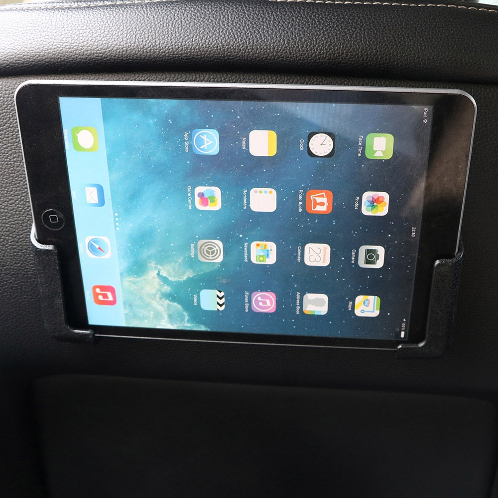 Universal Leather Car Headrest Tablet/iPad Holder