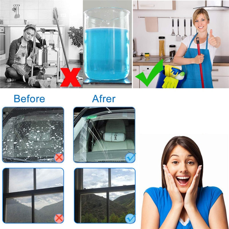 10PCS Car Windshield Cleaning Tablets – Concentrated Glass Cleaner