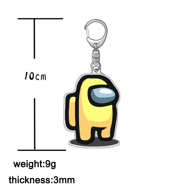 Among Us Acrylic Keychain – Colorful Car & Keychain Accessory