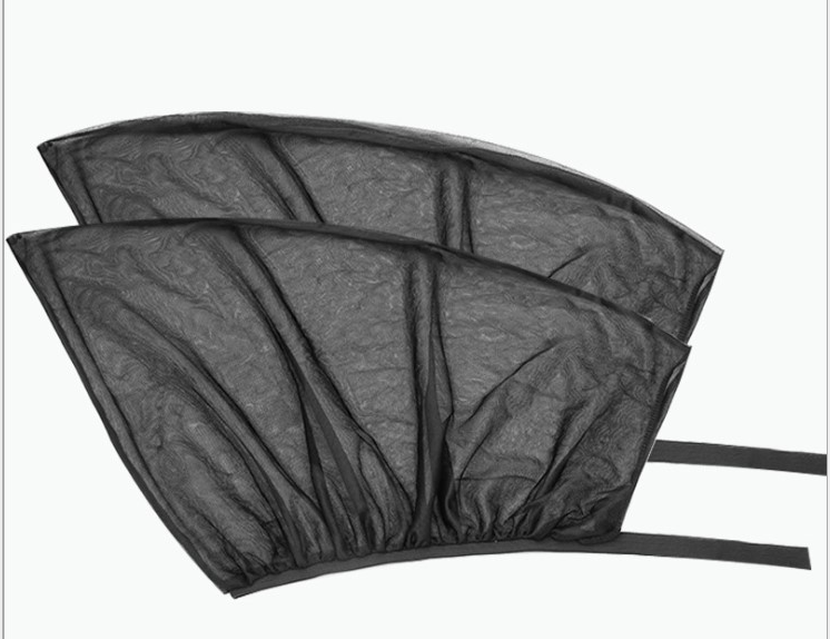 2PCS Car Side Window Sun Shades – UV Protection Mesh Curtains