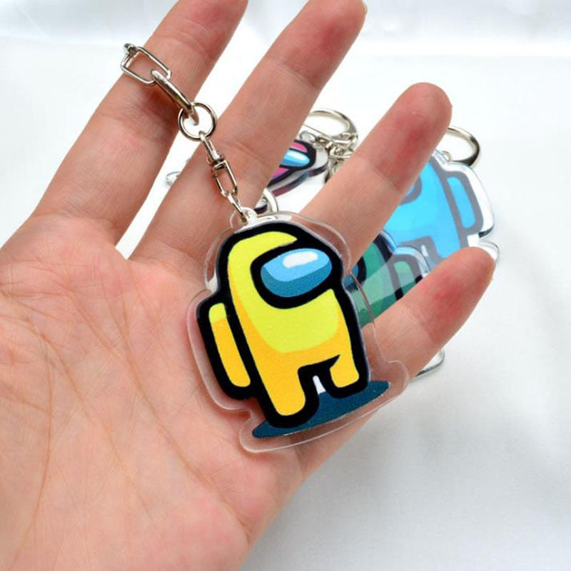 Among Us Acrylic Keychain – Colorful Car & Keychain Accessory