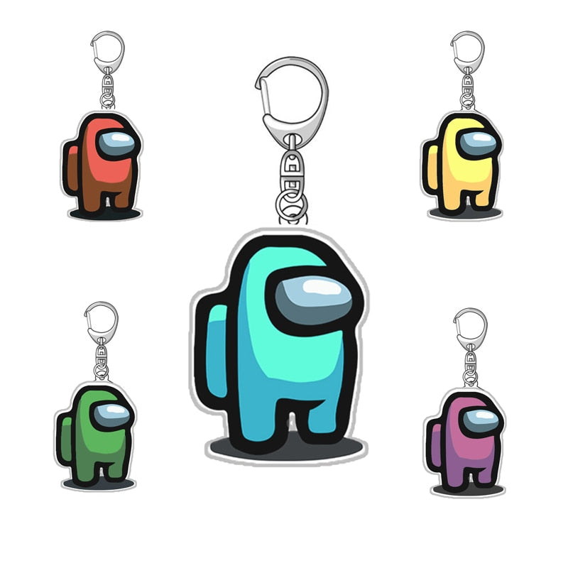Among Us Acrylic Keychain – Colorful Car & Keychain Accessory