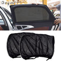 2PCS Car Side Window Sun Shades – UV Protection Mesh Curtains