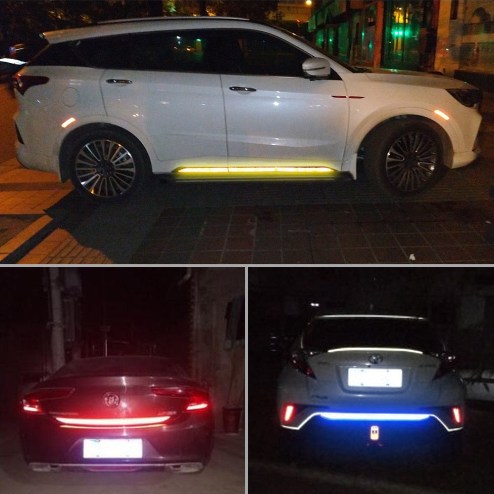 5PCS Car Reflective Warning Stickers – High-Visibility Safety Reflector Tape