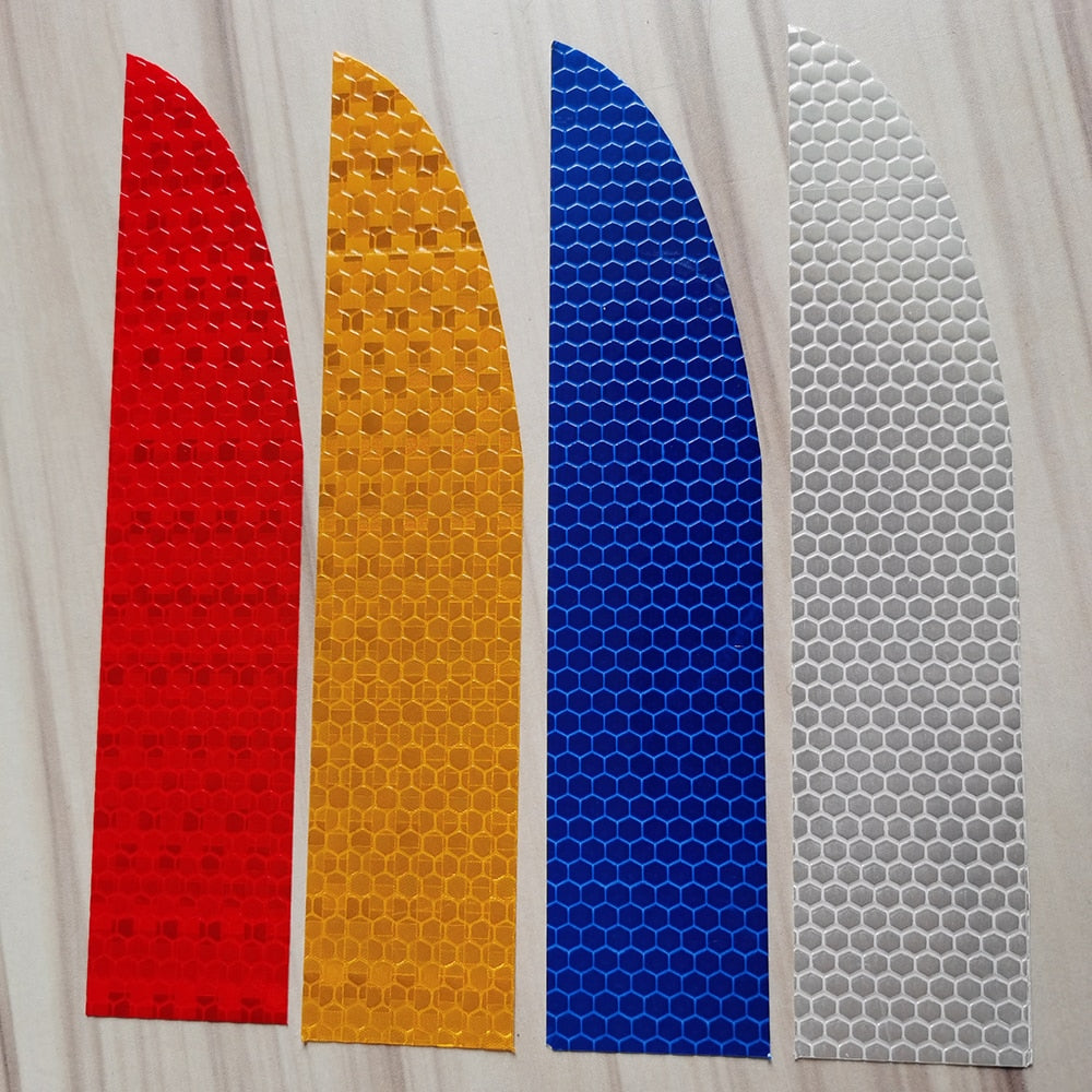 5PCS Car Reflective Warning Stickers – High-Visibility Safety Reflector Tape