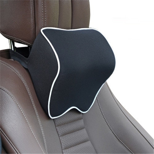 Car Neck Support Pillow – Memory Foam Headrest Cushion