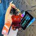 Gradient Chameleon Bear Keychain – Cute Bag & Car Pendant