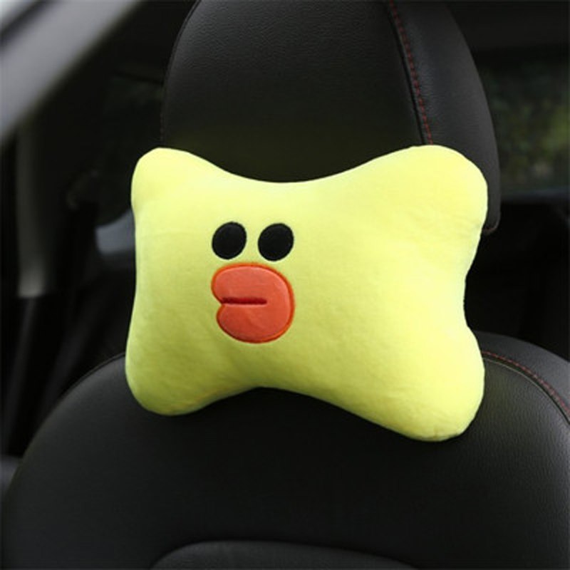 Cute Bear Car Neck Pillow – Comfortable Headrest Support
