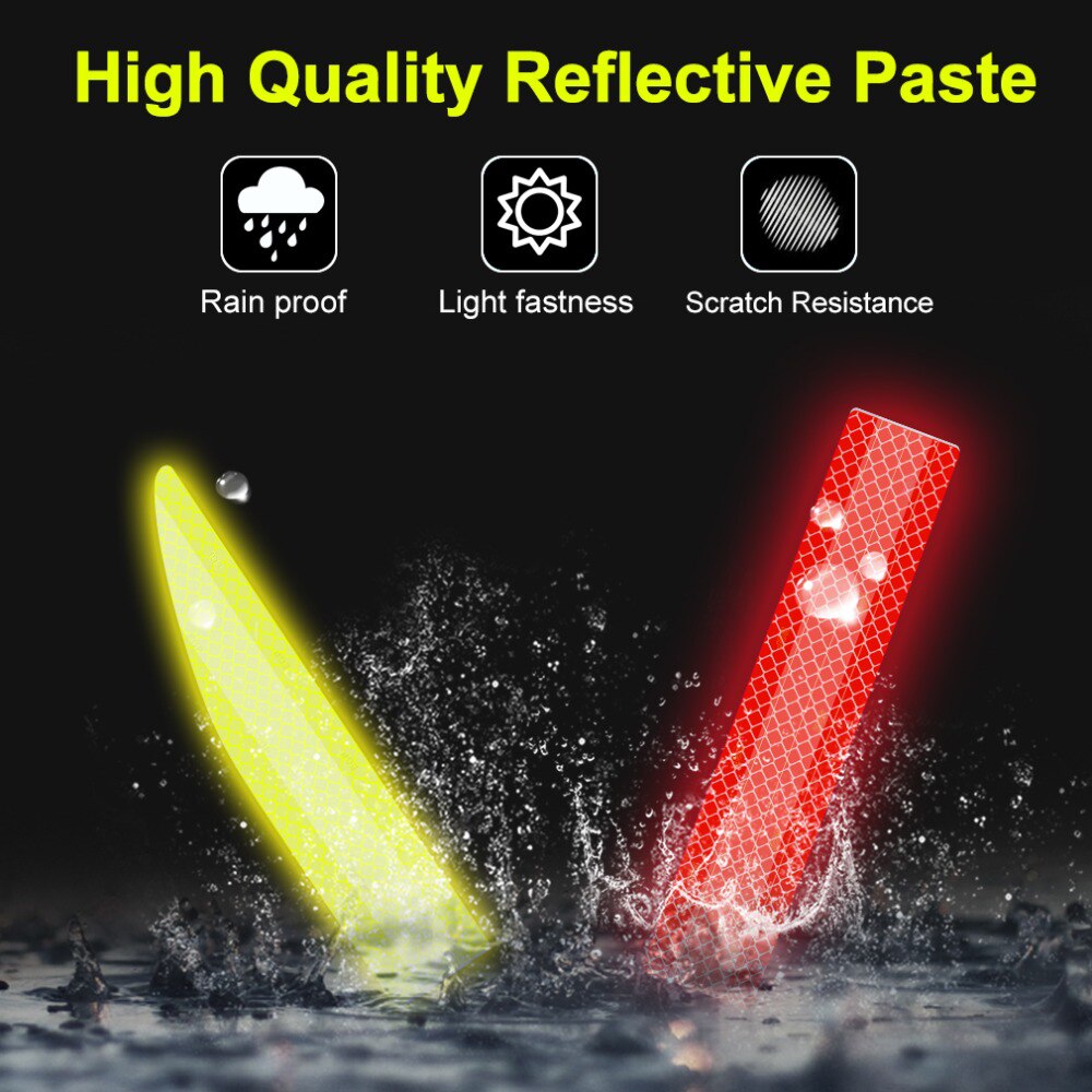 5PCS Car Reflective Warning Stickers – High-Visibility Safety Reflector Tape