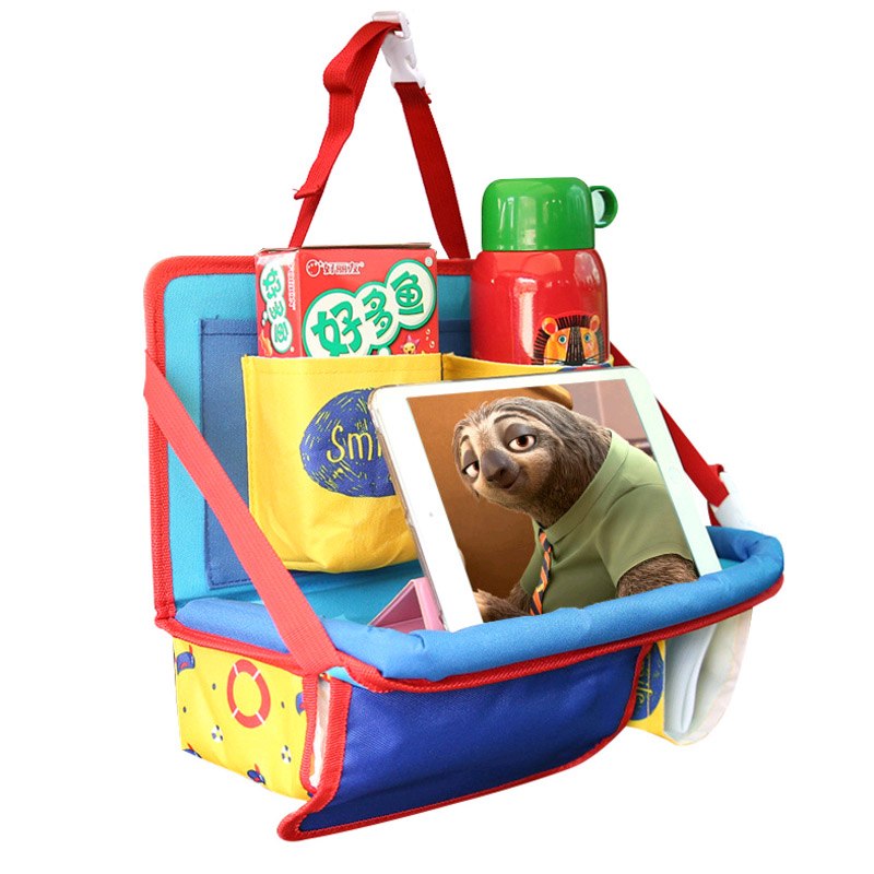 Baby Car Seat Back Organizer with Tablet Holder – Travel Storage Bag